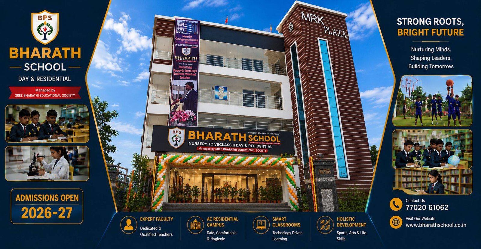 Bharath School Warangal slide 1